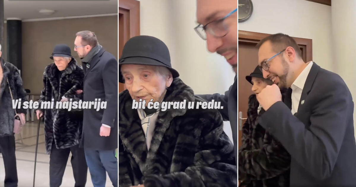 Tomašević i starija sugrađanka u neuvjerljivoj PR šaradi