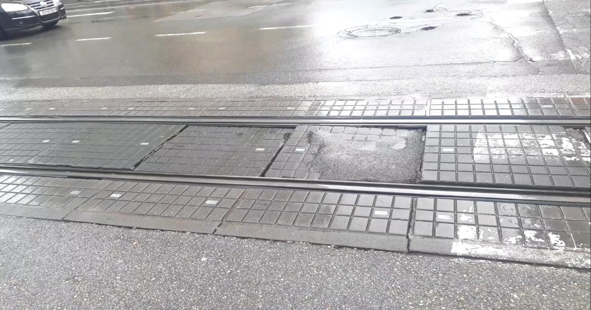 tramvajske tračnice u Maksimirskoj ulici